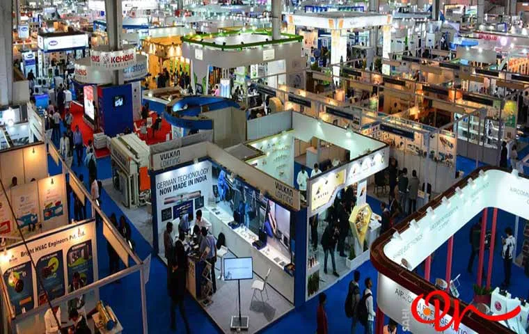 نمای کلی از بالای نمایشگاه بین‌المللی تاسیسات