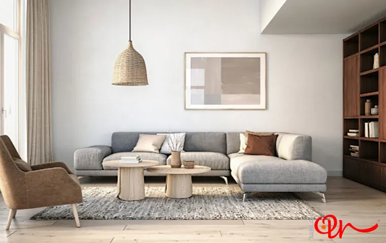 فرش با طرح ساده در دکوراسیون اسکاندیناوی