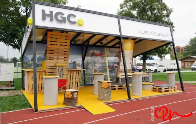 گرید غرفه سازی برای برند HGC به رنگ زرد