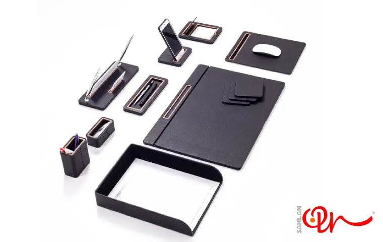 ست رومیزی اداری به رنگ مشکی 