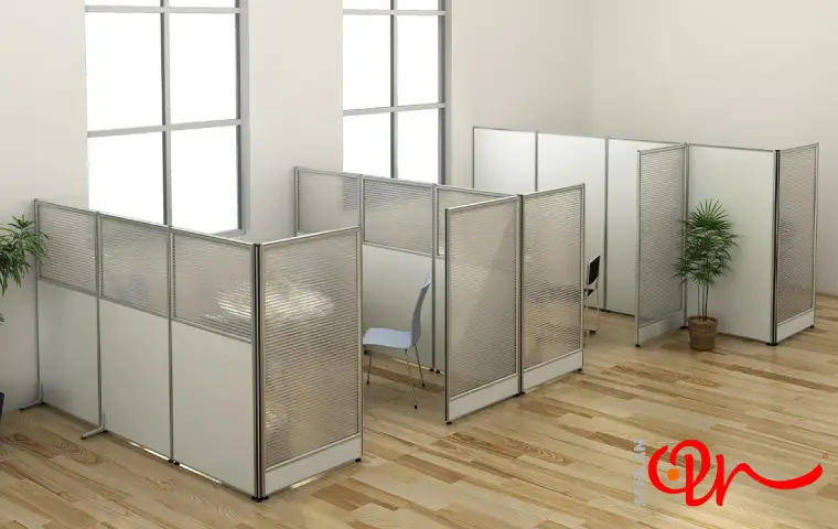پارتیشن اداری شیشهای مات