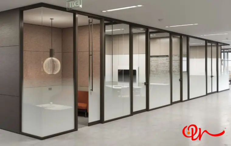 پارتیشن فریم دار به رنگ قهوهای