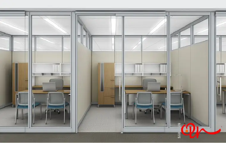 ترکیب پارتیشن آلومینیومی با شیشههای شفاف