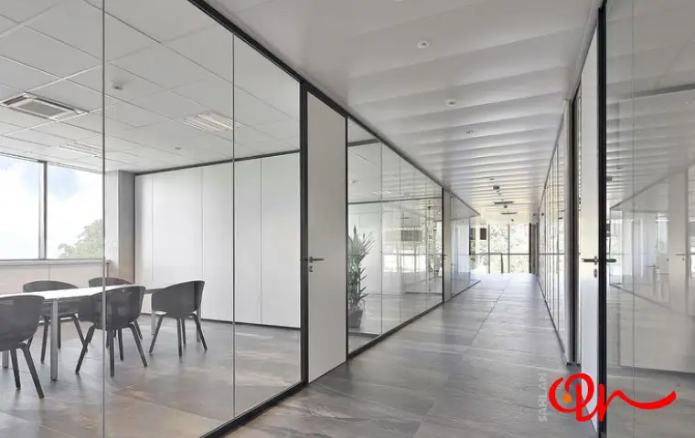 پارتیشن فریم لس برای جدا کردن اتاقهای اداره