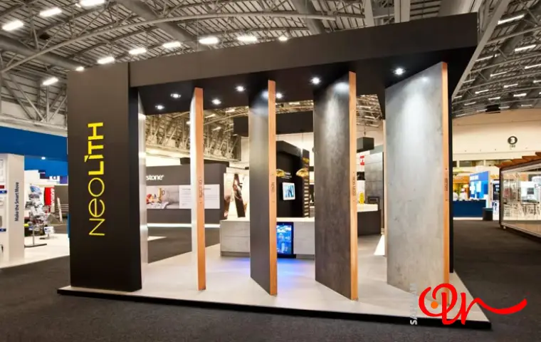 محیط نمایشگاه سنگ اصفهان با 4 مدل سنگ