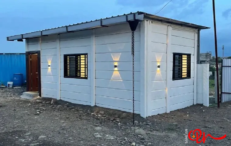خانه بتنی کوچک برای نگهبان یا سرایدار