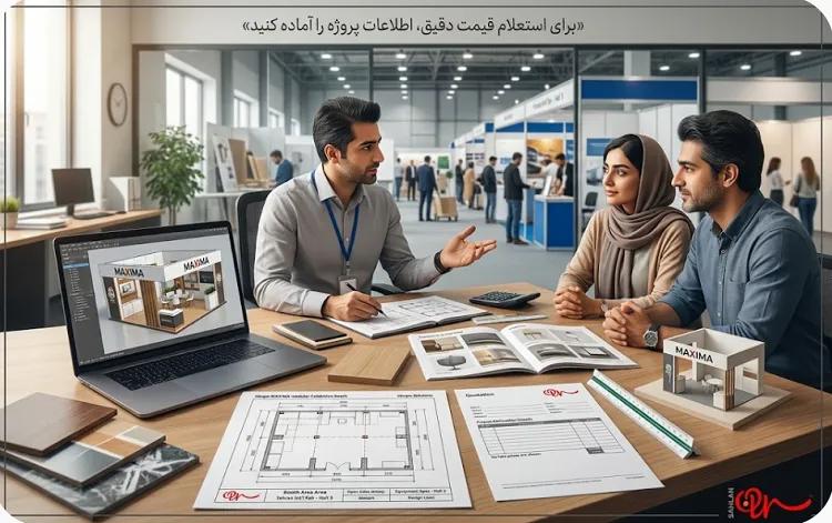 چطور یک استعلام قیمت دقیق برای غرفه ماکسیما بگیریم؟